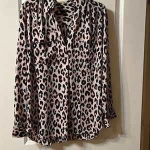Ann Taylor leopard blouse